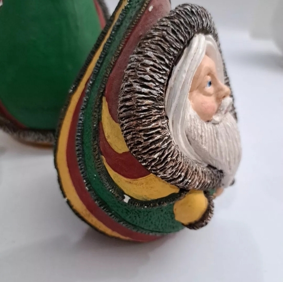 Vintage 1993 Pete Apsit Teardrop Santas 3 Piece Set READ DESCRIPTION - Picture 10 of 14